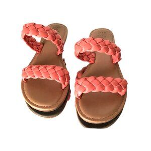Braided Coral Sandals By A New Day - Womens Size 8.5